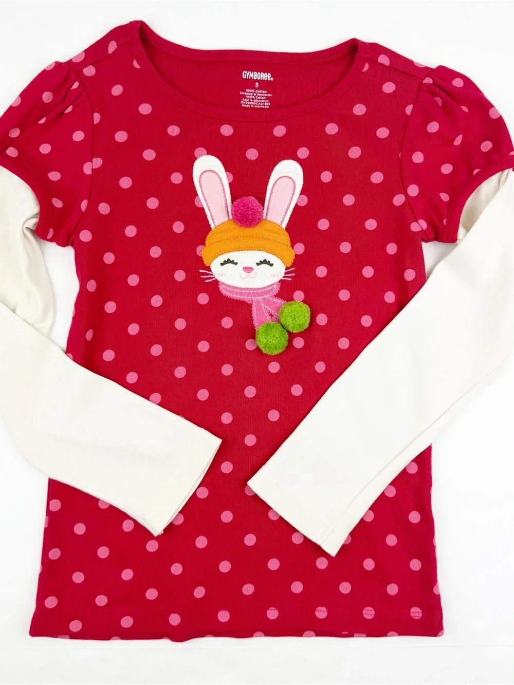 Gymboree 2012 Winter Cheer Pom Pom Bunny Top Matching Leggings Size 5